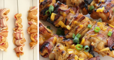 Chicken Bacon Skewers