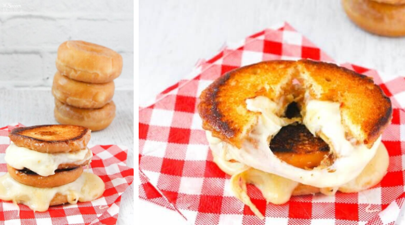 donut grilled cheese